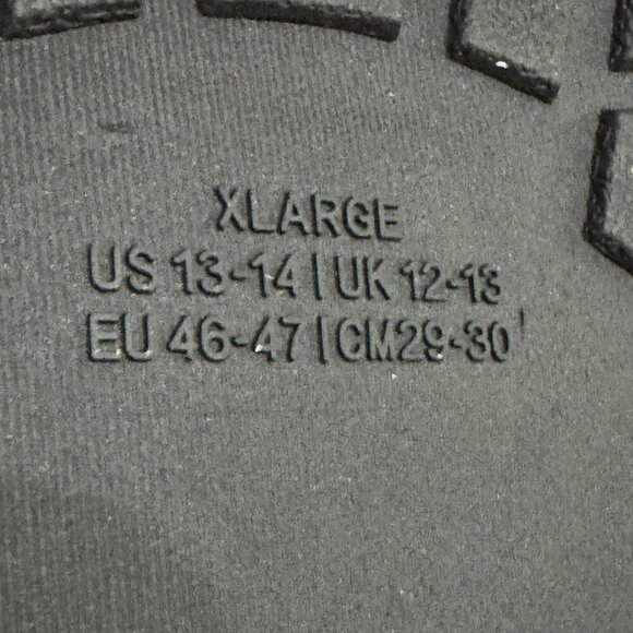 Vance XL Wheeler Black Suede Slip-On House Slippers Non-Slip Rubber Sole Stitch - Picture 6 of 10